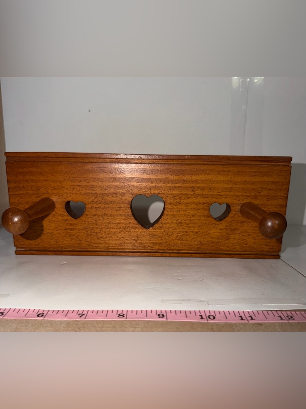Vintage Wood Heart Wall Rack - Picture 8 of 8
